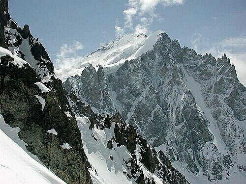 Photo montagne: Vue de la Brche de la Somme, la Barre des Ecrins (Oisans)