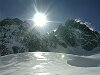 Photo de montagne, ski rando: Le Rocher Blanc<br>Contre jour